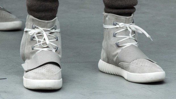 Sneaker frenzy: the Kanye West x Adidas Originals Yeezy 750 Boost.