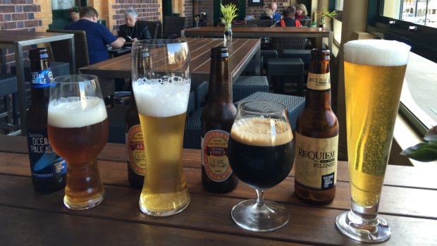 The Vue Grand Hotel in Queenscliff has made a point of stocking beers from regional brewers.
