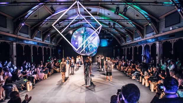 The work of Undress Runways' on show in Melbourne.