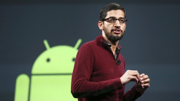 Sundar Pichai, head of Android, talks at last year's Google IO. In 2014
more than 1 billion Android devices were sold.