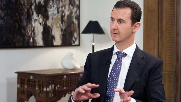 Syrian President Bashar al-Assad speaking on Spanish television last week.