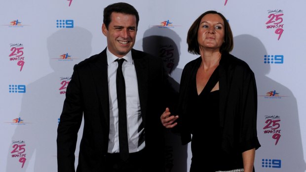 Karl Stefanovic and wife Cassandra photographed together in 2012. He has long credited her as the foundation on which he built his successful career.