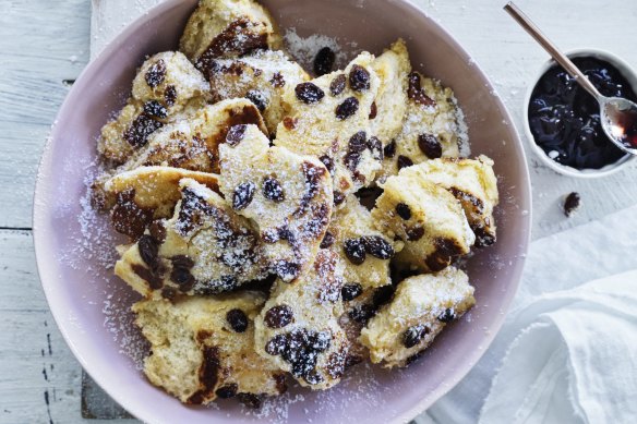 Tear and share: Kaiserschmarrn is a twice-cooked fluffy pancake.