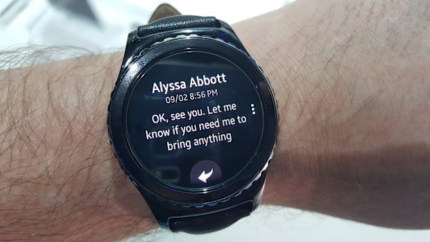 Samsung has opted for its own Tizen operating system over Android Wear.