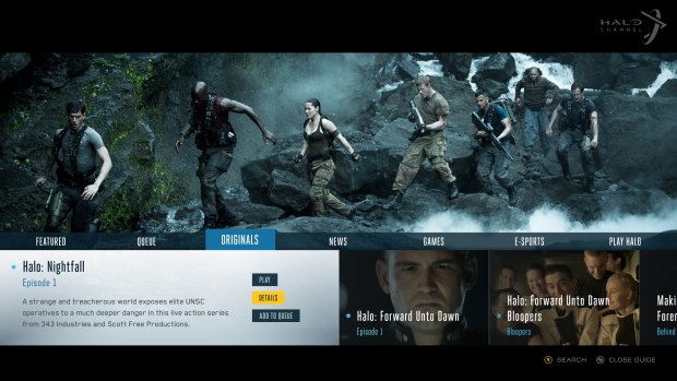 The Halo Channel on Xbox One provides access to news, blogs livestreamed video, games and cinematic content across the Halo universe.