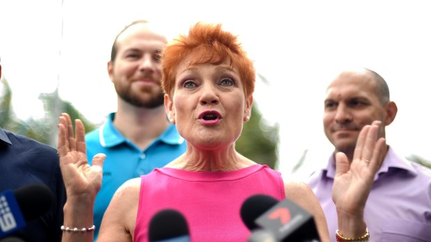 One Nation leader Pauline Hanson 