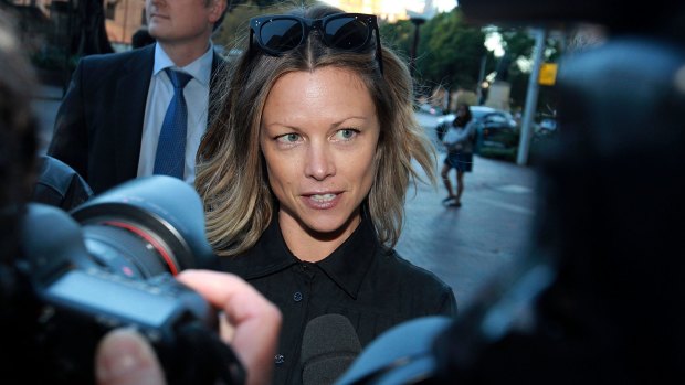 Bianca Rinehart outside the Supreme Court in 2015.