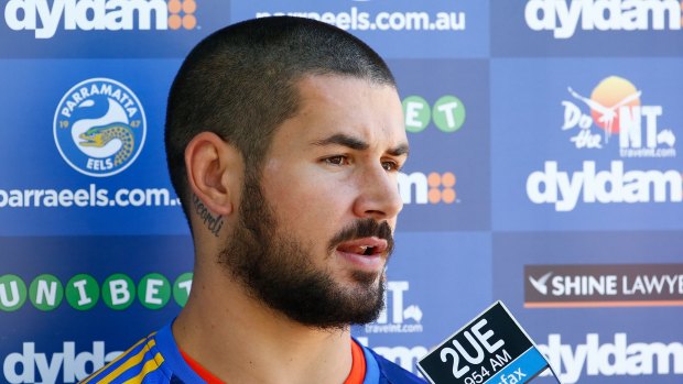 Eels player Nathan Peats was one of the proposed ambassadors. 