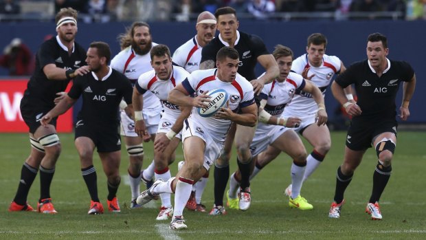 The match between the United States Eagles and the All Blacks sold out Chicago's Soldier Field, with an audience of some 61,500.