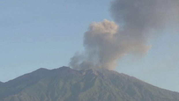 'Unpredictable': Mount Raung in East Java spews ash.