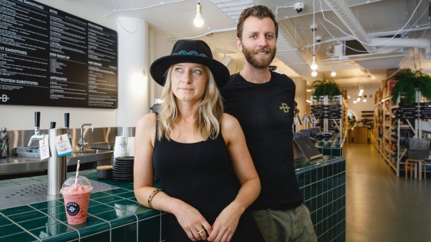 Bitten Goodfoods co-owners Alex Howes and John Bruyn are conscious about reducing waste in their business. 