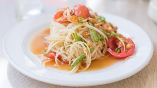 Papaya salad.