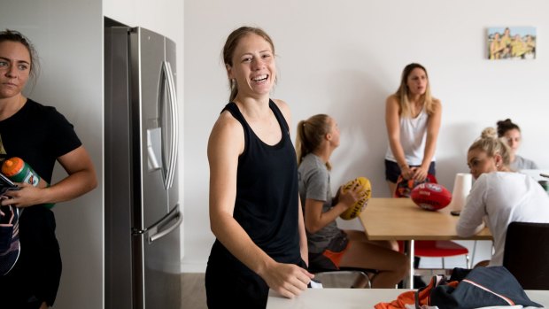 The game's on the line: The Giant's women's interstate players are making life in a Condell Park duplex work.
