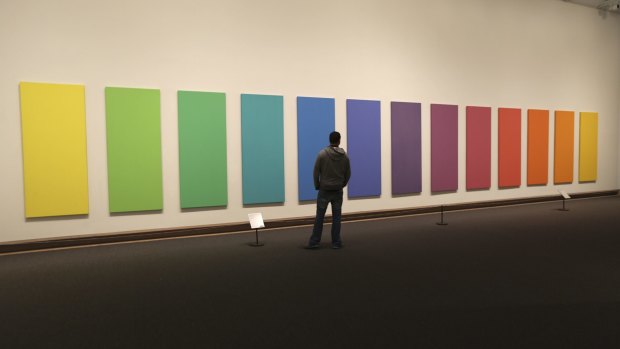 Spectrum V, from 1969, by Ellsworth Kelly at the Metropolitan Museum of Art in New York. 