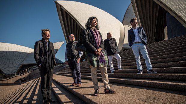 Judges for the World Design Capital 2020 with members of Sydney's bid team at the Sydney Opera House in July.
