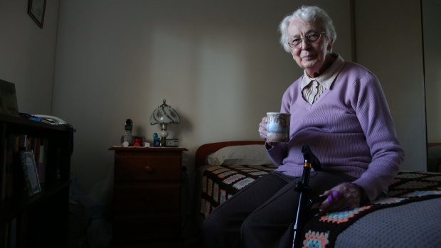 Gwenda Waddington, 85, says registered nurses are needed in all aged care homes.
