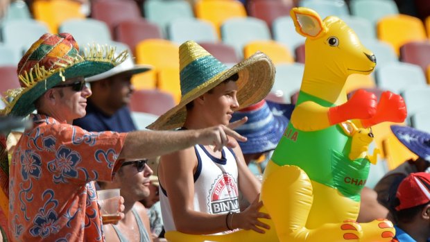 Room to spare: Fans at day four of the second Test were surrounded by plenty of empty seats.