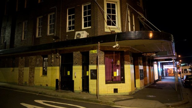 The Flinders Hotel in Kings Cross.