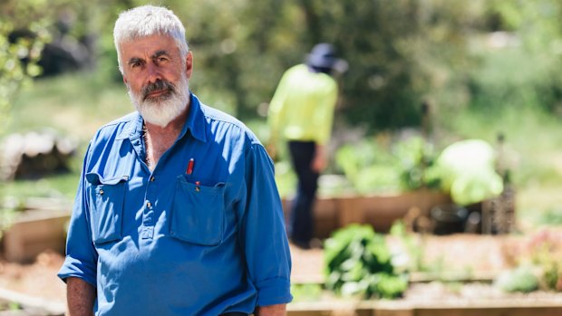 Marymead Horticulturalist Jeff Vivian is upset after theives targeted the mulch program site in Narrabundah.