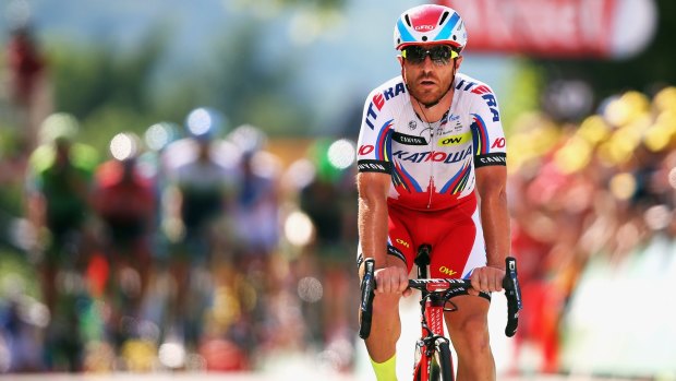 Tested positive for cocaine ...  Italian Luca Paolini (Team Katusha) has been suspended from the Tour de France.