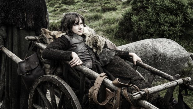 Paralysed but gifted ... Issac Hempsted Wright as Bran Stark in Game of Thrones.