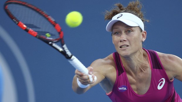 Lucky break: Sam Stosur has drawn a qualifier for the first round of the Australian Open.