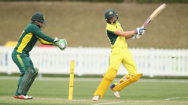 Shining Star: Australian allrounder Ellyse Perry added another half-century.