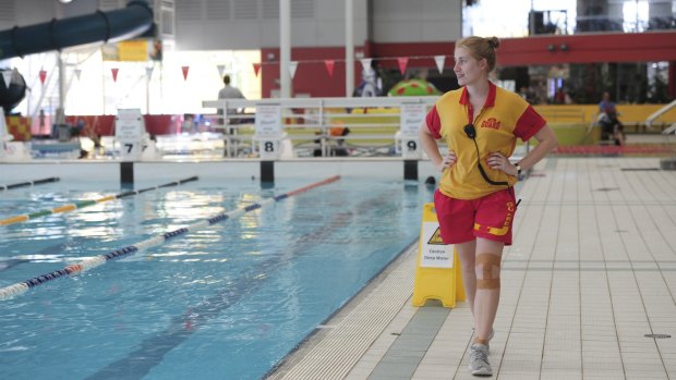 Life guard at CISAC, Claire Pullan of Belconnen.