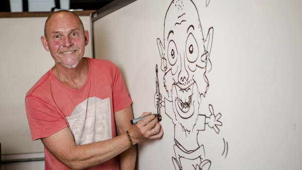 Andrew Hore of Funnyworks OZ is holding cartooning masterclasses at Old Parliament House.