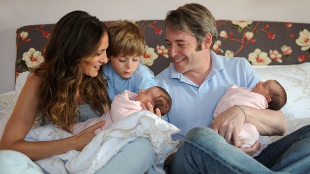 Sarah Jessica Parker and Matthew Broderick with their son James and twin daughters Marion, left, and Tabitha in 2009, shortly after their birth via surrogate. 