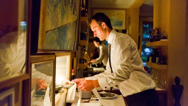 The service at Lucio's is formal but can be a touch on the slow side.