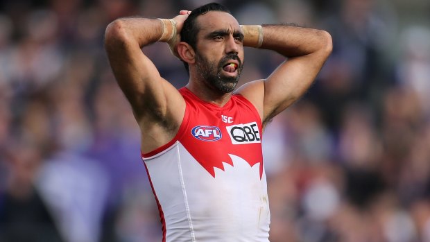 Swans great Adam Goodes.