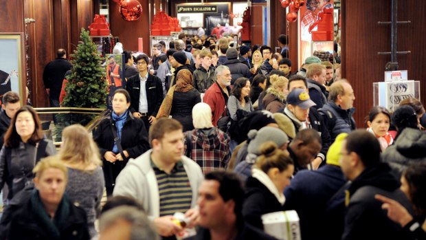 Stores like Macy's in New York brace for large crowds on Black Friday.  