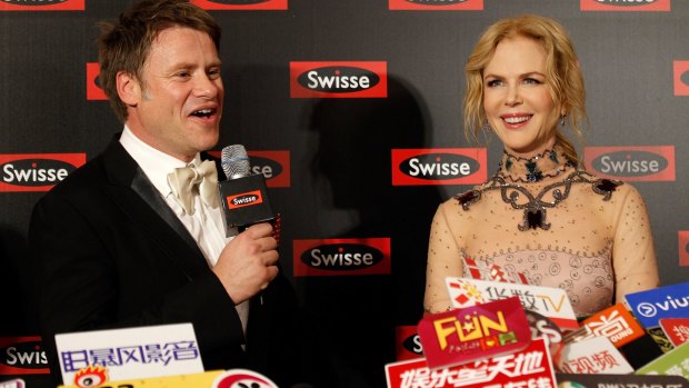 Radek Sali with Nicole Kidman at a Swisse event in Shanghai in 2016,