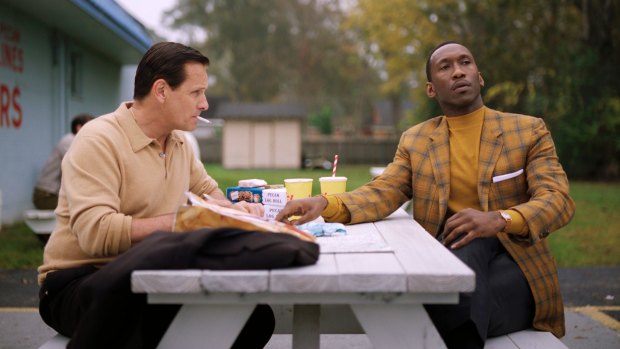 Viggo Mortensen (left) and Mahershala Ali in Green Book.