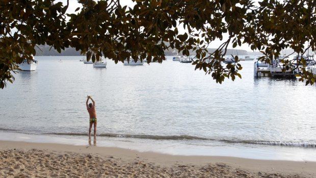 Balmoral Beach on a Saturday morning.