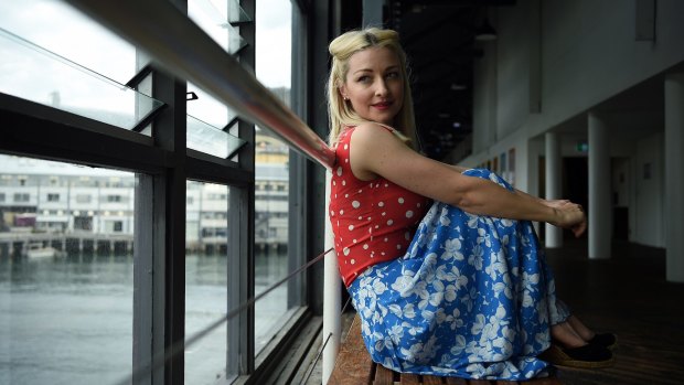 Kate Miller-Heidke in rehearsal at the Sydney Theatre Company.