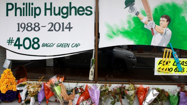 Tributes for Hughes in his hometown of Macksville after his death.