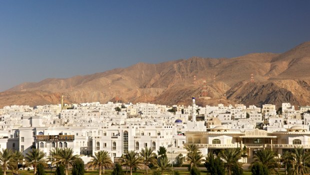 A suburb of new Muscat, the capital of the Sultanate of Oman.