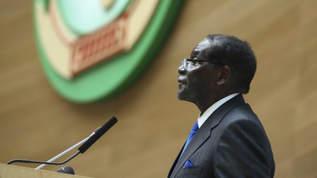 Mugabe: "Friends we shall have, yes, but imperialists and colonialists no more." 