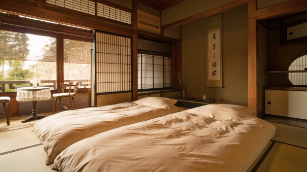 Staying at Yoshida-Sanso is like checking into a museum or a samurai movie.