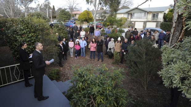 Auction numbers have surged in Belconnen.