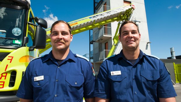 Twin brothers Dean and Paul Janssen also graduated from the ACT Fire & Rescue Recruit College. They are believed to be the first twins to make it through the gruelling program together. 