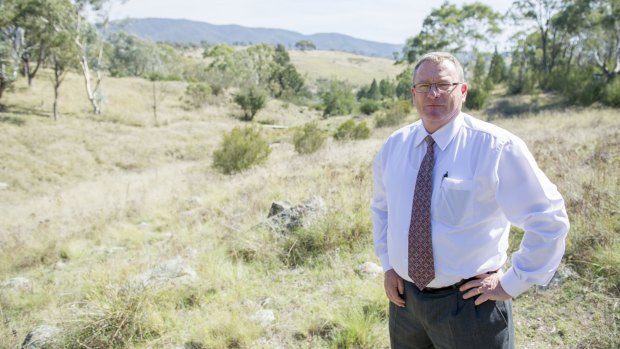 Stephen Caldicott is against the  proposed development near the Murrumbidgee River and how it will affect Tuggeranong's clubs and communities.
