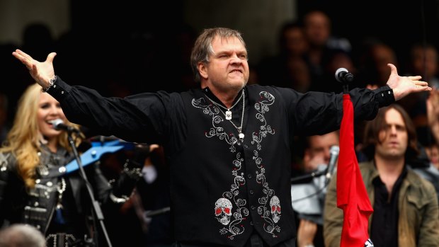Overcooked: Meat Loaf performs during the 2011 grand final, one of the most memorable pre-match performances ever.