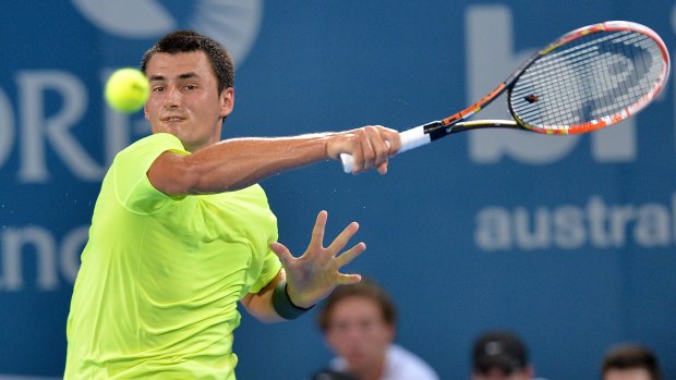 He's back: Bernard Tomic's hard work is paying off.