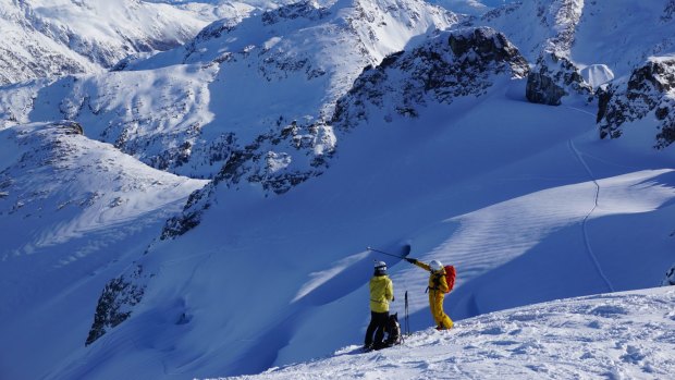 Ski touring offers uncrowded slopes and serene alpine experiences in the Whistler backcountry.
