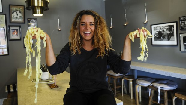 Owner and head chef Sara Poguet in Chez Frederic in Braddon.