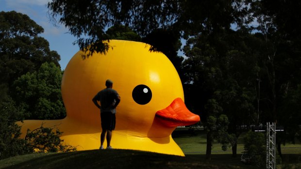Florentijn Hofman's giant Rubber Duck was a feature of the 2013 and 2014 Sydney Festivals.