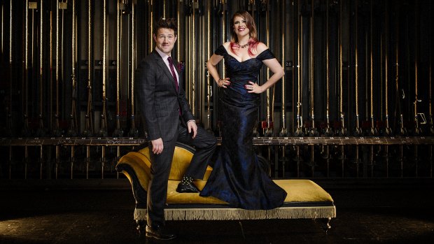 "When you become an artistic director of a festival are you supposed to pretend you like people that you don't like?" asks Eddie Perfect (pictured with Ali McGregor).